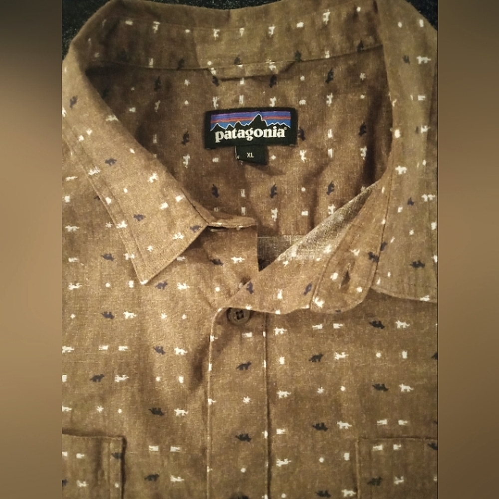Patagonia short sleeve button shirt XL